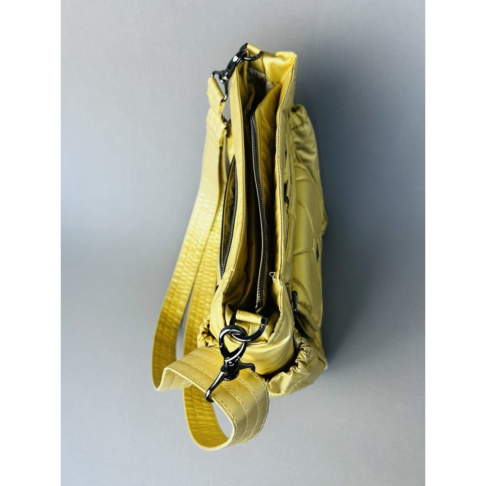 Lug Toss Convertible Crossbody Bag Metallic Gold Purse - Picture 7 of 16